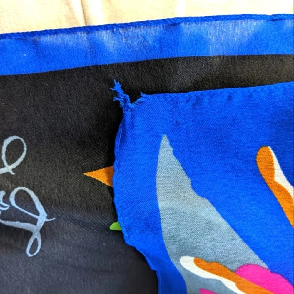 Vintage Lou Lou Cacharel Square Scarf 23
